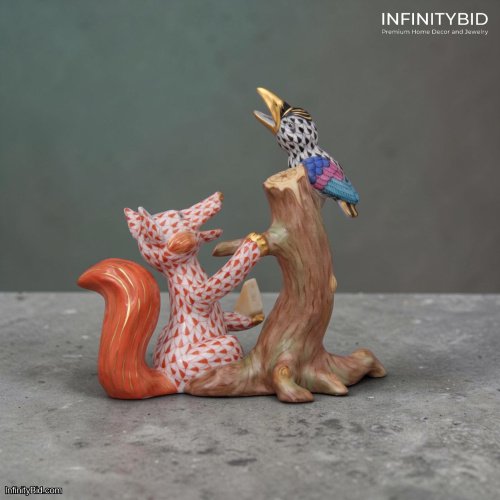 Herend The Fox and the Crow – Aesop’s Fables Collection – SKU: 15693000-CD+VH