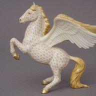 Herend Pegasus Horse Porcelain Figurine – Hand-Painted, Made in Hungary SKU: 15856000-VHJ