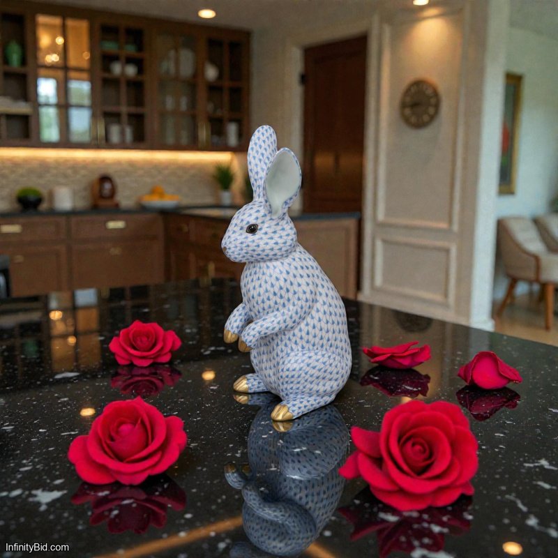 Herend Rabbit – Hand-Painted Porcelain Figurine SKU: 16084000-VHB