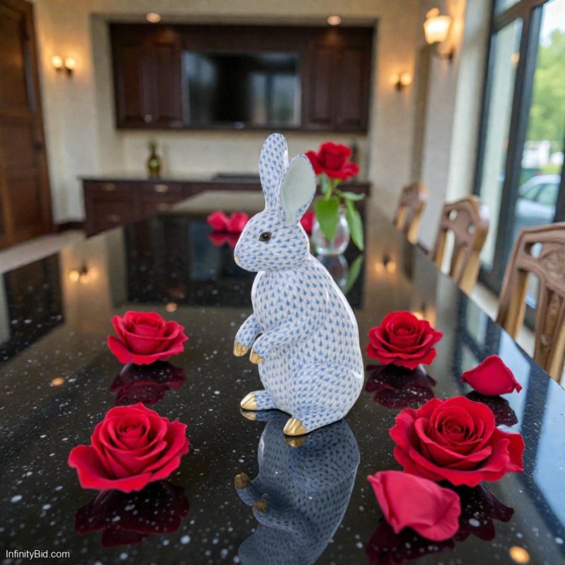 Herend Rabbit – Hand-Painted Porcelain Figurine SKU: 16084000-VHB