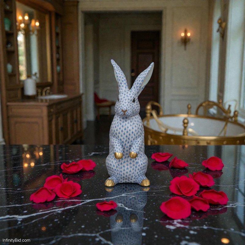 Herend Rabbit – Hand-Painted Porcelain Figurine SKU: 16084000-VHB