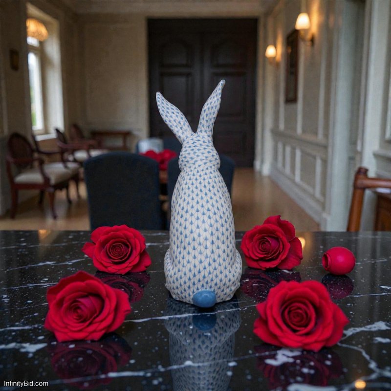 Herend Rabbit – Hand-Painted Porcelain Figurine SKU: 16084000-VHB