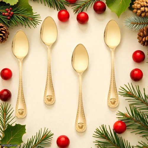 Set of 4 – Versace Medusa Vergoldet Demi-Tasse / Espresso Spoons Item Number: 19300-120930-70009