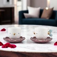 Lladró Kawki Cups & Saucers Set (2 Cups + 2 Saucers) SKU: 01009661