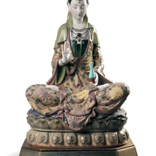 Lladró Kwan Yin Sculpture | Limited Edition High Porcelain Masterpiece SKU: 01001977
