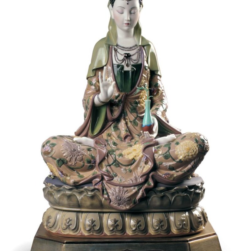 Lladró Kwan Yin Sculpture | Limited Edition High Porcelain Masterpiece SKU: 01001977