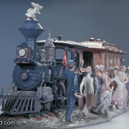 Lladro A Grand Adventure Train Sculpture – Rare Limited Edition High Porcelain 01001888