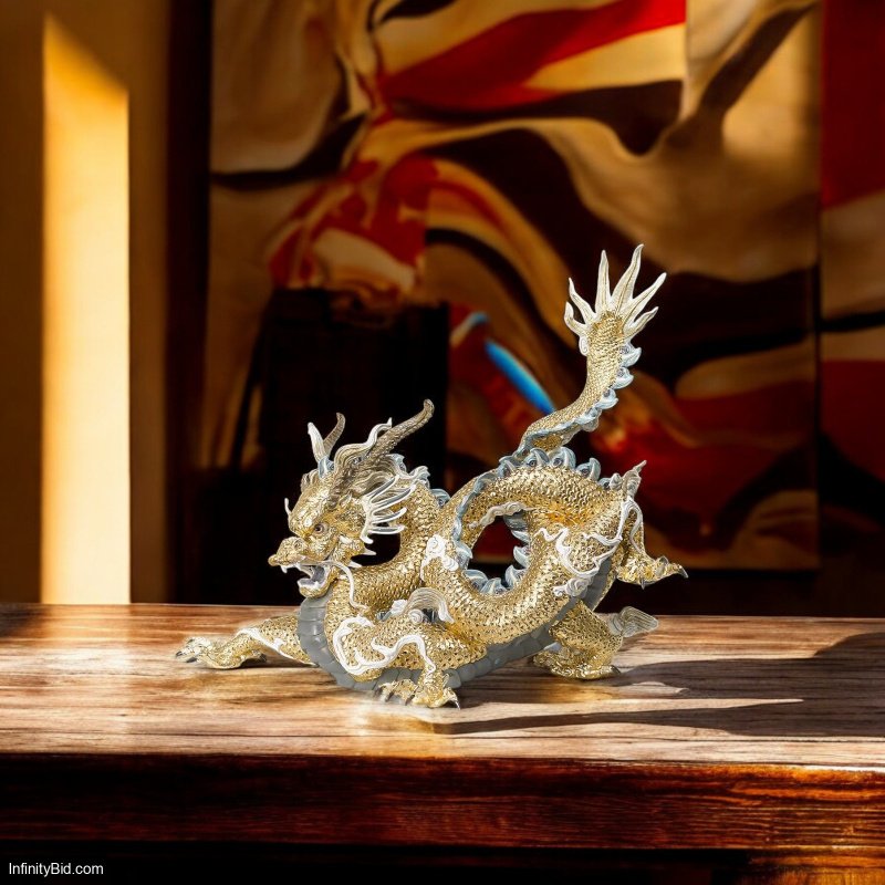 Lladró Great Dragon Sculpture – Limited Edition High Porcelain Masterpiece SKU: 01001973