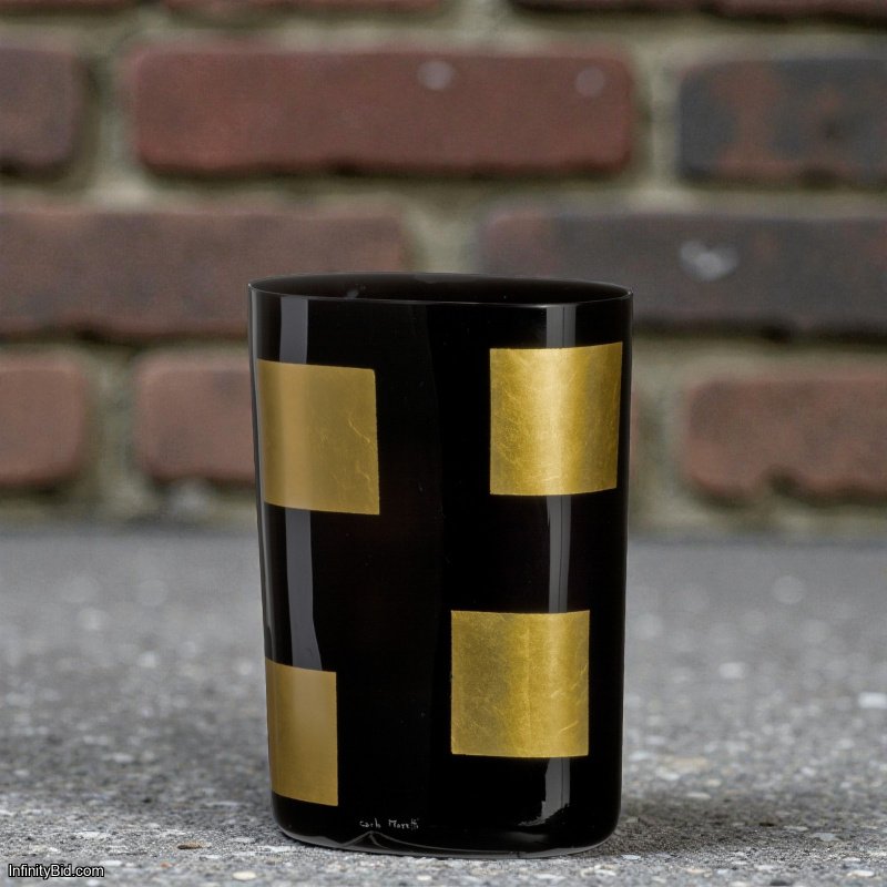 Carlo Moretti MOSAICO ORO 3S Oval Vase