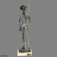 Anglada "Don Quixote and Sancho Panza" – Handcrafted Spanish Bronze Patinated Sculpture Set