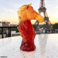 DAUM Cavalcade Amber Chess Knight 05791 – Limited Edition of 250 ​SKU: 05791