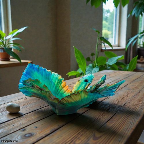 Daum Fleur de Paon Centerpiece – Limited Edition SKU: 05706