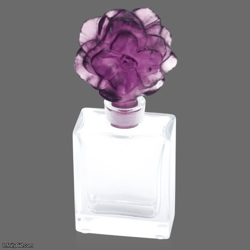 Daum Camelia Perfume Bottle - Purple French Crystal  SKU: 05735/C