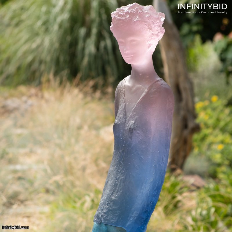 Daum Charlotte Blue and Pink – Limited Edition of 175 by Jean-Philippe Richard  SKU: 03171