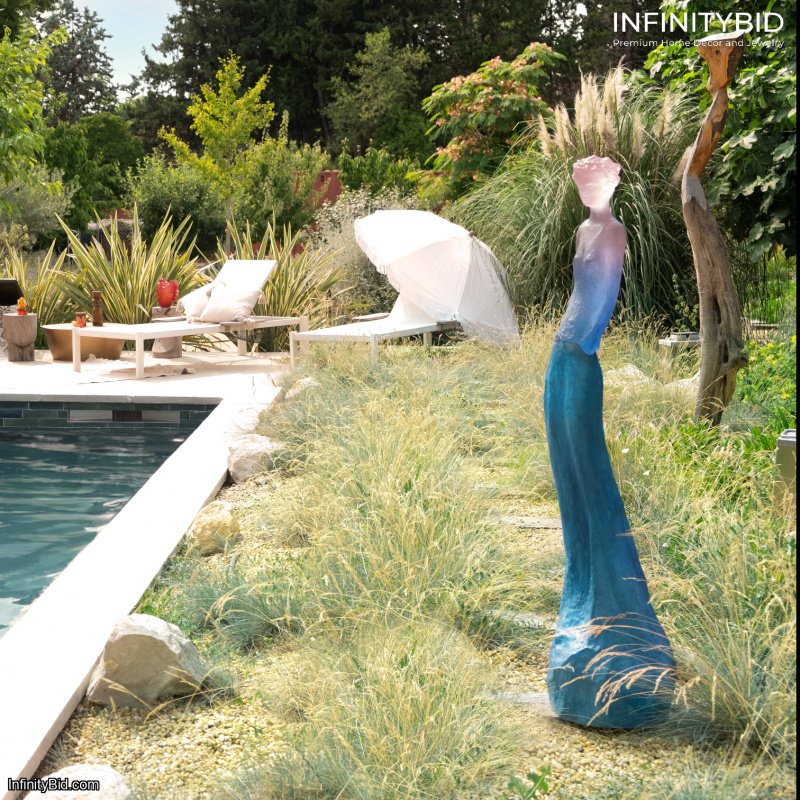 Daum Charlotte Blue and Pink – Limited Edition of 175 by Jean-Philippe Richard  SKU: 03171