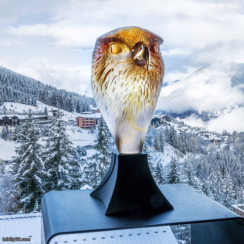 Daum Falcon Head Sculpture – Limited Edition of 375 – SKU: 05666
