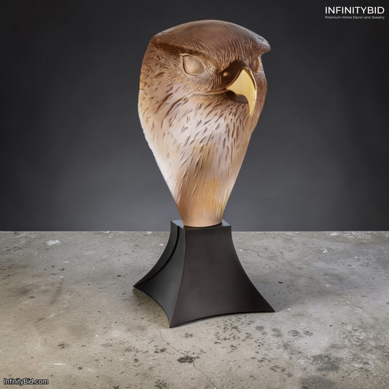 Daum Falcon Head Sculpture – Limited Edition of 375 – SKU: 05666