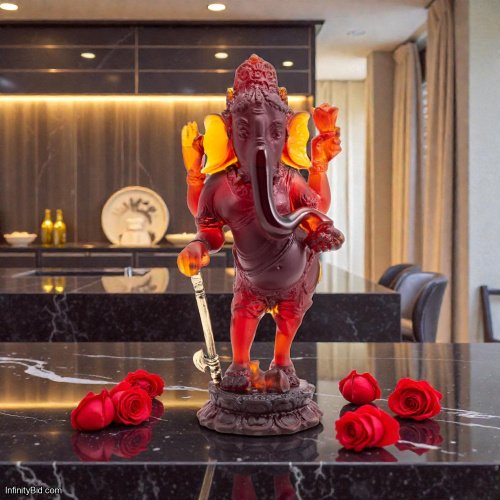 Daum Ganesha Crystal Sculpture – Limited Edition SKU: 03443