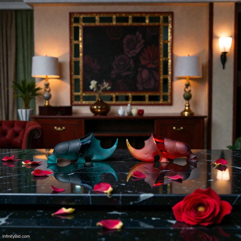 Daum Gé Pellini Ongava Rhinoceros – Blue SKU: 05775 Limited Edition: 125 pieces