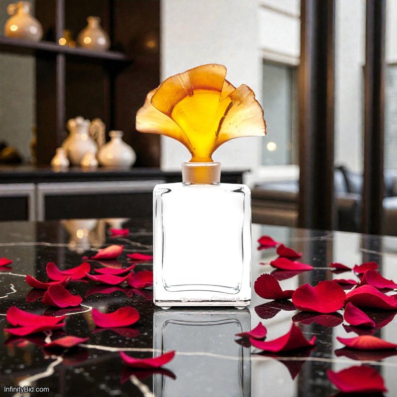 Daum Ginkgo – Perfume Bottle Amber Crystal SKU: 03920-3/C