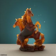 Daum Crystal '2 Horses Cavalcade' Sculpture | SKU: 05687