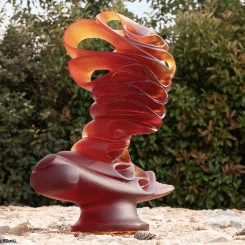 Daum Jean Faucheur Amber Glass Mask – Limited Edition SKU: 03214-1