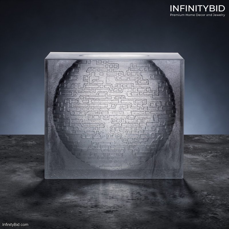 Daum Kumara Vase Grey – Limited Edition of 125 - SKU: 03196 by Jean-Marie Massaud