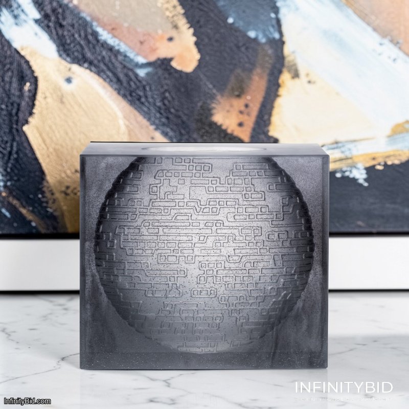 Daum Kumara Vase Grey – Limited Edition of 125 - SKU: 03196 by Jean-Marie Massaud