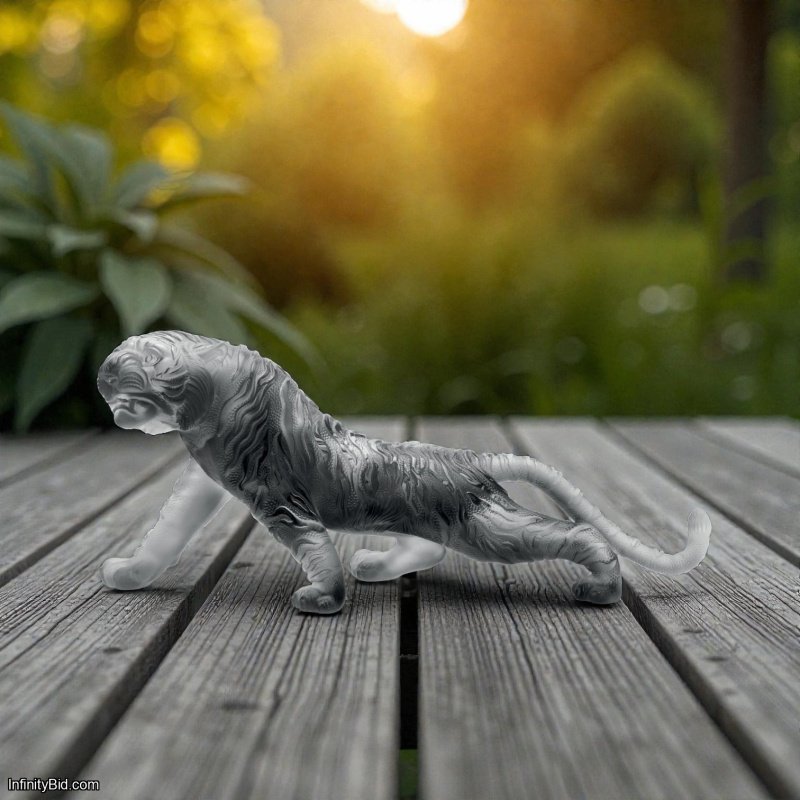 Daum Magnum Bengal Tiger – Grey Limited Edition: 88 pieces SKU: 03447-4