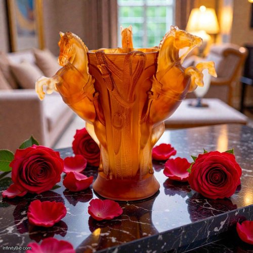 Daum Medium Vase – Equestrian Dream Limited Edition | SKU: 05864