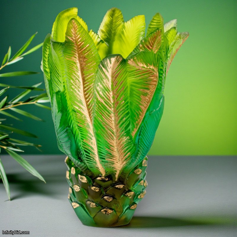 Daum Palm Beach Medium Vase by Emilio Robba – Limited Edition SKU: 05781