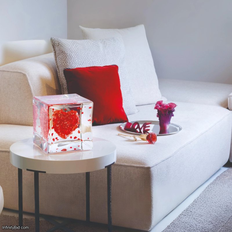 Daum “The Messengers – Cœur (Heart)” Red Crystal Sculpture SKU: 05660