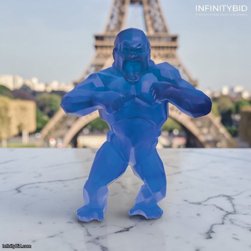 Daum Wild Kong Blue – Limited Edition of 99 by Richard Orlinski – SKU: 05324-1