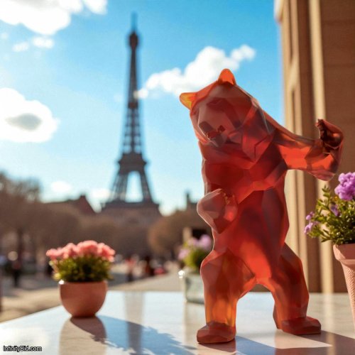 Daum Wild Bear in Dark Amber by Richard Orlinski – Limited Edition of 50 SKU: 05383