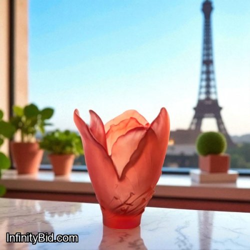 Daum Small Saffron Vase – Numbered Edition SKU: 05610
