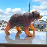 Daum Brown Bear – Dark Amber Crystal – Limited Edition of 500 SKU: 05744