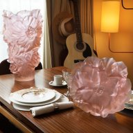 Daum Camelia Large Vase Pink Crystal Pâte de Verre 05730-1