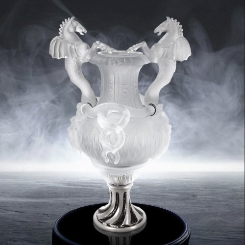 Daum Chevaux Ailés Vase White – Limited Edition Crystal Art 03207-5