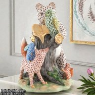Herend "Forest Friends" Limited Edition Figurine | Bear, Rabbit, Fox, Squirrel & Owl | SKU: 16182000-VHS155