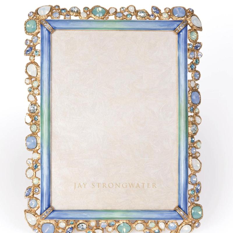 Leslie Bejeweled 5" x 7" Frame - Coastal JAY STRONGWATER SPF5844-230