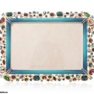 Emery Bejeweled 4" x 6" Frame - Peacock JAY STRONGWATER SPF5813-208
