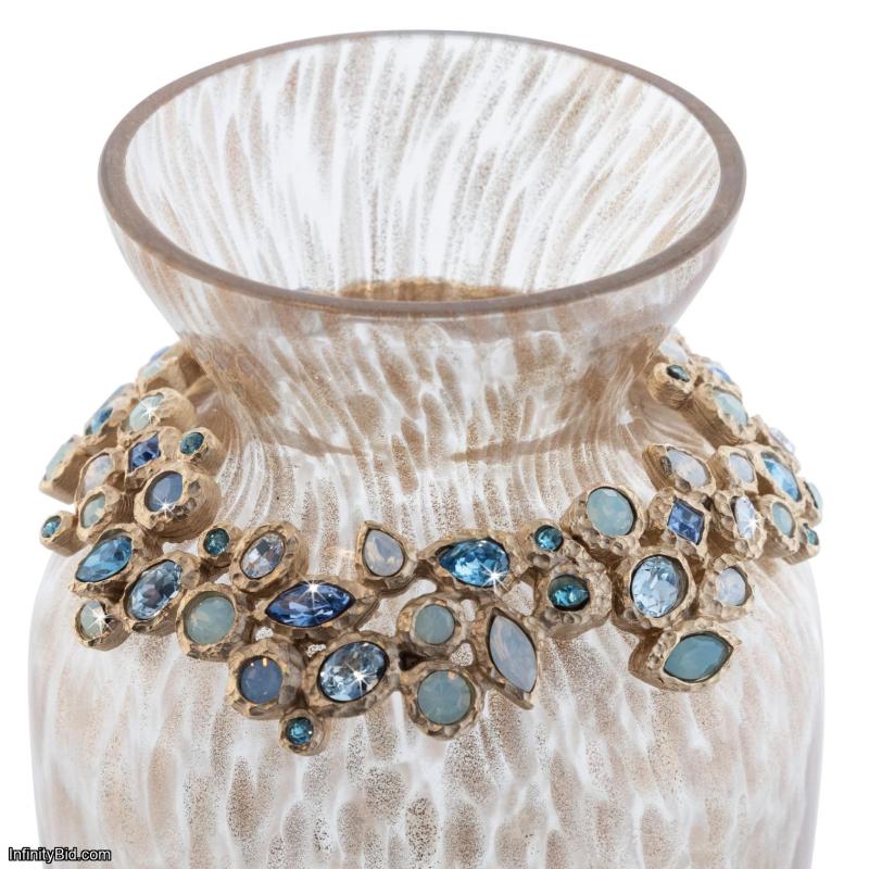 Norah Bejeweled Vase - Oceana JAY STRONGWATER SDH2562-230