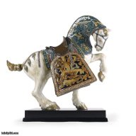 Lladro Oriental Horse Sculpture — Glazed, Limited Edition SKU: 01001943