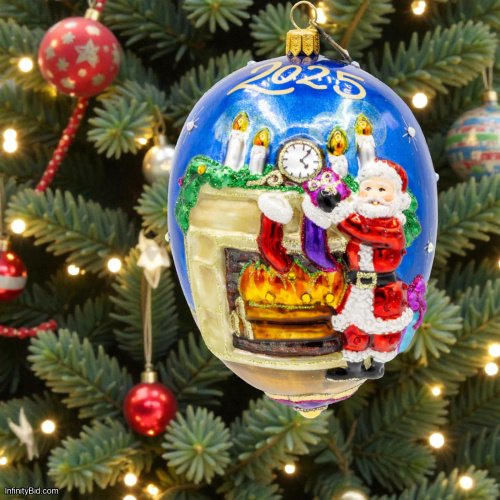 Jay Strongwater 2025 Dated Hanging With Care Ornament SKU: SDH20115-250