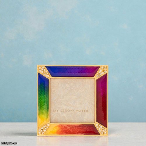 Jay Strongwater Leland Pavé Corner 2" Frame – Pop SKU: SPF5130-202