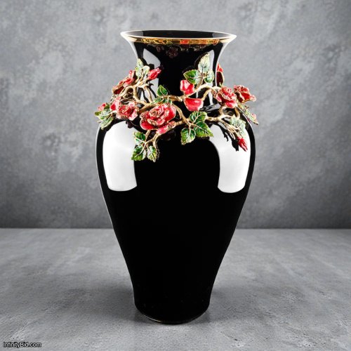 Jay Strongwater Rose Nightbloom Vase SKU: SDH2612-250