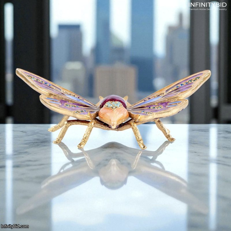 Jay Strongwater Rosey Moth Objet – SKU: SDH2603-256