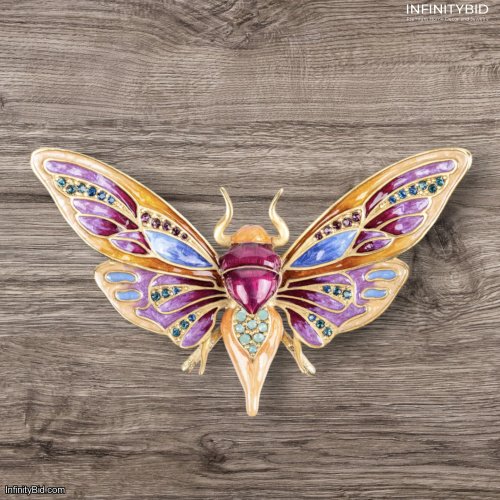Jay Strongwater Rosey Moth Objet – SKU: SDH2603-256
