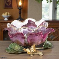 Jay Strongwater Sydney Large Flower Bowl – Bouquet SKU: SDH2402-489