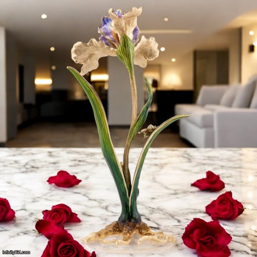 Jay Strongwater Vincent Iris Objet SKU: SDH1913-256